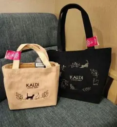 カルディ　ねこの日バッグ　2点セット