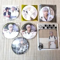 鶴丸国永　刀ミュ　刀剣乱舞　缶バッチ　アクリルクリアカード