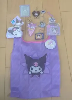 【新品未使用】サンリオ☆クロミ☆チャーム☆キーホルダー☆がま口☆エコバッグ