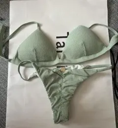 お値下げ！道端ジェシカ着用acacia swimwear ピンクボーダー ビキニ
