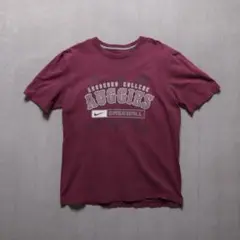 NIKE 2863 カレッジTシャツ M えんじ