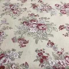こうの早苗オリジナル布　ローズ　ベージュ