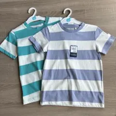 新品　ストライプ　ボーダー　Tシャツ　2枚セット サイズ120cm