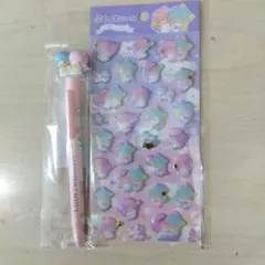 キキララ ＊ ボールペン・ぷくっとシール 2点セット