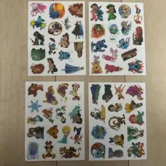 【豪華4枚セット】ディズニー シール 大量 まとめ売り プリンセス