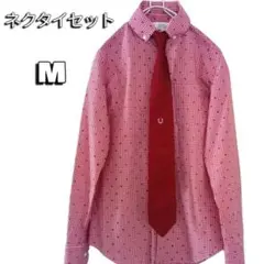 Final Price]N.G.A.C 星柄シャツ ネクタイセット M 赤