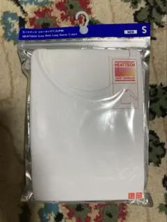 メンズ　ヒートテック　クルーネックTシャツ（九分袖） サイズS ホワイト