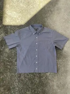 Eddie Bauer 半袖ギンガムチェックシャツ 海外ストリート　アイテム