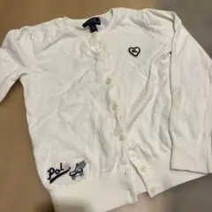 ラルフローレン　ホワイトカーディガン