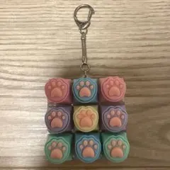 肉球 パステル カラフル キーボード キーキャップ キーホルダー キー チェーン