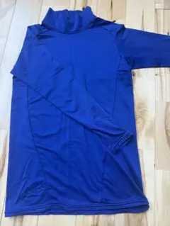 青 タートルネック 長袖 アンダーシャツ150cm