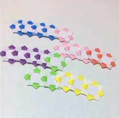 ミニ折り紙 メダル。(グラデーション)