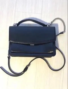 【CHARLES & KEITH】2WAY チェーンショルダーバッグ ブラック