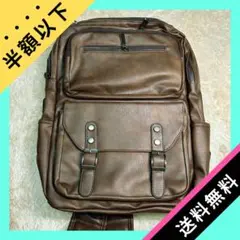 《新品》PCレザーバック ⭐︎ レトロで可愛い スクエア リュック♪