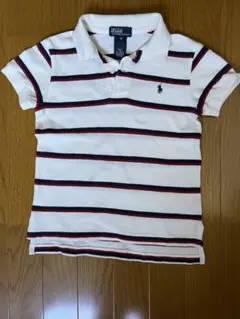 POLO RALPH LAUREN ボーダー半袖ポロシャツ 110cm