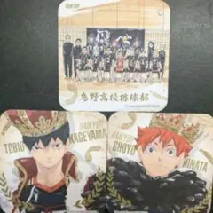 ハイキュー　アートコースター　BOX特典　日向　影山　烏野