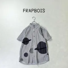 FRAPBOIS パッチワーク　ストライプ　チュニック　ブラウスのサムネイル