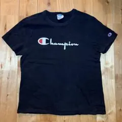 Champion 半袖 Tシャツ ブラック ロゴのサムネイル