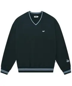 キルシー　Vネックトレーナー　ダークグリーン