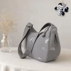 ハンドメイド ミナペルホネン ラウンドドレープショルダー⑅︎◡̈︎