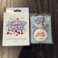 ディズニー×ミセス　缶バッチステッカー付　サマークールオフ