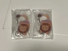 猫科　カラビナ　ライオン　2個セット