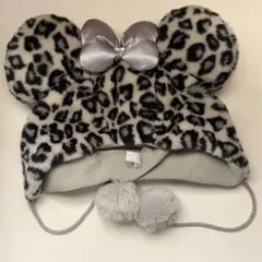 ディズニー ファンキャップ ヒョウ柄 グレー 旧