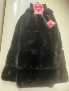 ⭐️ブラックファーレッグウォーマー 40cm