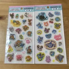 セリア　エンジェルブルー・デイジーラバーズ シール2シート