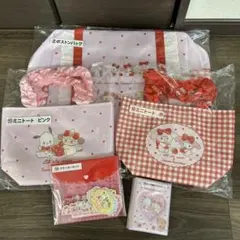 サンリオくじ　mikkoミッコ ボストンバッグ　トート　カード収納　ステッカー