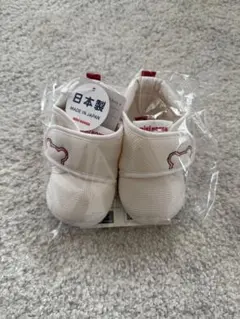 【新品タグ付き】ミキハウス クマステッチプレシューズ 日本製 12cm