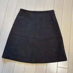 【美品】　A.P.C. チェック　ブラウン　ミニスカート