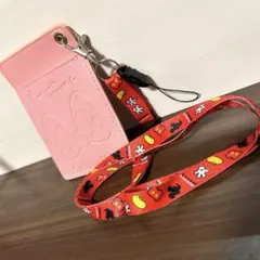 Disney ミニーマウス パスケース セット