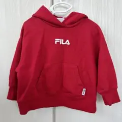 FILA 赤 フード付きパーカー サイズ80