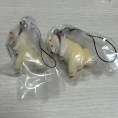 拒否犬ストラップ 白 柴犬