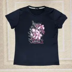H.L athletic半袖 Tシャツ 花柄 ネイビー　LLのサムネイル
