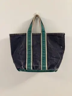 L.L.Bean 80s ギザタグ デラックストートバッグ グリーン×ネイビー