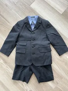 BeBeスーツセット 100cm 4点　シャツ&ネクタイ付きセレモニースーツ