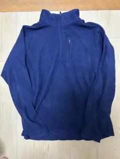 【L.L.Bean】エルエルビーン ハーフジップフリース ネイビー M 古着