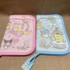 サンリオ母子手帳ケース ピンクと水色 キャラクター柄