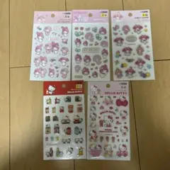 マイメロディ、ハローキティシールセット5枚