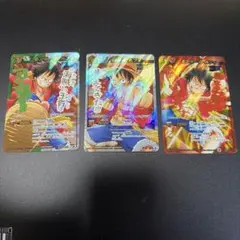 ワンピース ARカードダス ルフィ SR 01-01・02-01・03-01 - メルカリ