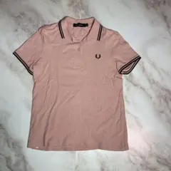 FRED PERRY ポロシャツ ピンク レディース M 半袖
