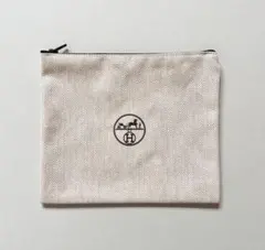 値下げ⬇【激レア】新品 HERMES フラットポーチ ノベルティジッパー付きのサムネイル