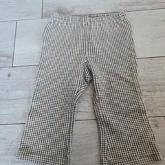 チェック柄 長ズボン 80