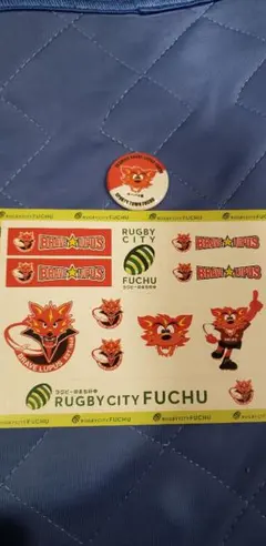 東芝ブレイブルーパス　ルーパス君　缶バッチ&ステッカーセット