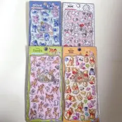 ディズニー プチドロップステッカー バンビ プーさん スティッチ 101