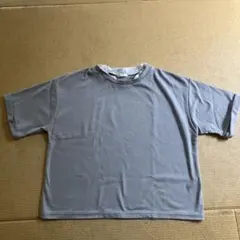 ehkä söpö 半袖Tシャツ レース襟 オリーブ　フリーサイズのサムネイル