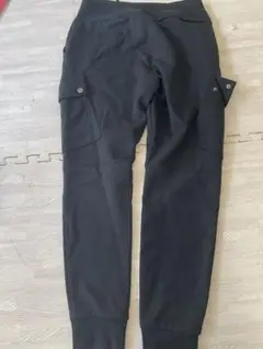 Polo 黒 ジョガーパンツ カーゴポケット付き