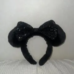 ディズニー　カチューシャ　黒